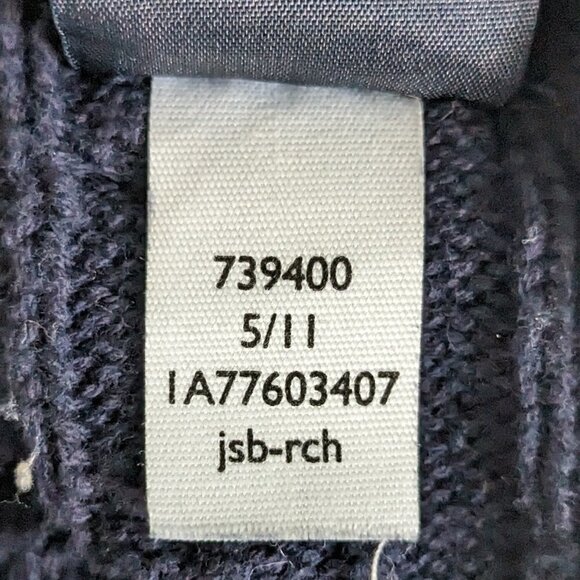 Tommy Hilfiger Knit Vest Navy Blue Cotton Long Shrug Sleeveless Size Large - Picture 15 of 15